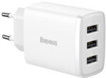 Baseus Compact incarcator 3x USB 17W, alb