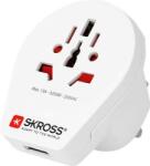 SKROSS Adaptor priza Skross Universal World - UK cu USB (1.500261) - habo