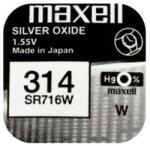 Maxell Baterie ceas Maxell SR716W V314 1.55V oxid de argint 1buc (314-MAXELL) - habo Baterii de unica folosinta