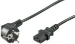  Cablu alimentare PC 15m CEE 7/7 tata 90 la IEC320-C13 mama negru H03VV-F3G 0.75mm cupru 10A (028-124)