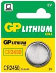 GP Batteries Baterie CR2450 GP buton litiu 3V 24.5X5mm (GPCR2450-BL1) - habo Baterii de unica folosinta