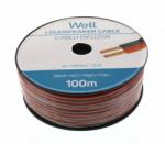 Well Cablu difuzor rosu/negru 2x1 mmp CCA Well LSP-CCA1.00BR-100-WL (LSP-CCA1.00BR-100-WL) - habo