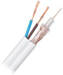 Cabletech Cablu coaxial 75 cu/cu si 2x0.5mm cupru Cabletech KAB0547 (KAB0547) - habo