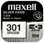 Maxell Baterie ceas Maxell SR43SW V301 AG12 1.55V oxid de argint 1buc (301-MAXELL) - habo Baterii de unica folosinta