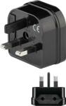 Goobay Adaptor UK ANGLIA - EURO 2 pini mama negru Goobay (45346) - habo