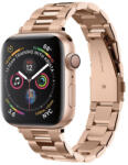 UIQ Curea pentru ceas din otel inoxidabil moderna compatibila cu Apple Watch 1 2 3 4 5 6 7 8 SE 38mm 40mm 41mm, Rose Gold