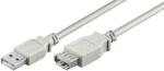 Goobay Cablu prelungitor USB A 2.0 tata USB A 2.0 mama 1.8m gri Goobay (68715) - habo