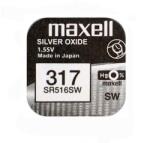 Maxell Baterie ceas Maxell SR516SW V317 SR62 1.55V oxid de argint 1buc (317-MAXELL) - habo Baterii de unica folosinta