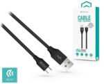 DEVIA Cablu magnetic 2.1A LED 1m Devia Gracious USB Type C Negru (Gracious USB tip C Black) - habo