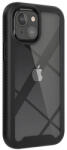 UIQ Husa cu protectie din policarbonat compatibila cu iPhone 13 Mini, colturi ranforsate, Negru
