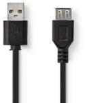 Nedis Cablu Nedis USB 2.0 A tata - USB A mama 2m (CCGP60010BK20) - habo