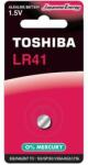 Toshiba Baterie TOSHIBA LR41 1.5V alcalina Blister 1buc echivalent 192 GP192 V3GA AG3 L736 (LR41 BP-1C) - habo Baterii de unica folosinta