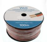 Well Cablu difuzor CCA rosu/negru 2x2mm Well LSP-CCA2.00BR-100-WL (LSP-CCA2.00BR-100-WL) - habo