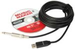  Cablu JACK 6.3mm MONO la USB 5m +placa de sunet (JACK2USB) - habo