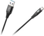 REBEL Cablu USB - USB Type C REBEL 100cm negru 1m (RB-6001-100-B) - habo
