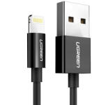UGREEN Cablu date tip Lightning Ugreen, USB la Lightning MFi, 2.4A, 2m, Negru