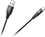 REBEL Cablu USB - USB Type C 2m negru REBEL (RB-6001-200-B) - habo