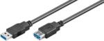 Goobay Cablu prelungitor USB 3.0 3m A tata la A mama triplu ecranat Goobay (93999) - habo