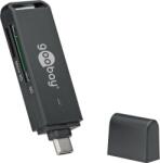 Goobay Cititor de carduri USB Type C la SDXC SDHC microSD SD negru Goobay (59090) - habo