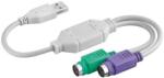  Convertor USB-PS/2 cablu adaptor USB A tata - 2x PS2 mama (95431-H)