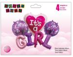  Baloane, It's a girl, folie aluminiu, Roben Toys RB35089