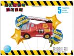  Baloane, masina pompieri, folie aluminiu, Roben Toys RB35418