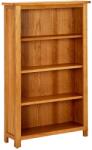vidaXL Bibliotecă cu 4 rafturi, 70x22x110 cm, lemn masiv de stejar (331735) Biblioteca