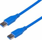 Akyga USB-A apa - USB-A apa Adat- és töltőkábel 1.8m - Kék (AK-USB-14)