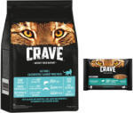 Crave 7kg Crave Adult lazac & fehér hal száraz macskatáp+4x85g szósz tonhallal nedvestáp 15% árengedménnyel