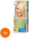 Garnier Color Naturals Set 3 x Crema Decoloranta Garnier Color Naturals E0 Super Blond, 110 ml