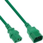 InLine Cablu prelungitor alimentare C13 la C14 1.5m Verde, Inline IL16504G (IL16504G)