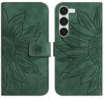  ART SUN FLOWER Husa portofel cu curea Samsung Galaxy S23 Plus 5G verde