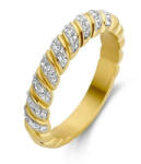 Victoria arany színű fehér köves gyűrű shining (VBKCZ33662)