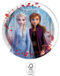  Disney Frozen II Leaf, Jégvarázs papírtányér 8 db-os 19, 5 cm FSC (PNN93484)