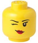 LEGO® 40320807 - LEGO tároló - Nagy kacsintós lány minifigura fej (40320807)