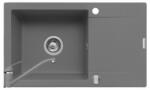 Pyramis Set chiuveta KORFU 78x46 1B1D & baterie ASALIA - Grey (070061301AS)