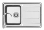 Pyramis Set chiuveta inox ALEA 1B 1D SM + baterie BELLO (107158601BC)
