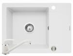 Pyramis Set chiuveta KORFU 62x46 1B1D & baterie ASALIA - Snow (070060601AS)