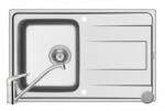 Pyramis Set chiuveta inox ALEA 1B 1D LN + baterie ACCEL (107160801ACCEL)