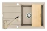 Pyramis Set chiuveta granit SPARTA PLUS LUX, baterie FIDO & Tocator - Bej (070083601FDOT)