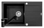 Pyramis Set chiuveta granit SPARTA PLUS & baterie FIDO - Black (070052701FB)
