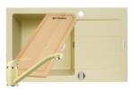 Pyramis Set chiuveta granit SPARTA PLUS, baterie Asalia & Tocator - Wanilia (070076501ASLT)