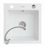 Pyramis Set chiuveta granit ALYA 1B & baterie OSSIA - White (890020024OSA)