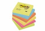 3M Öntapadó jegyzettömb, 76x76 mm, 6x100 lap, 3M POSTIT Energetic , vegyes színek (LP654TFEN) - papirdepo