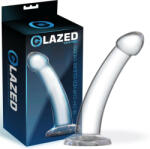 Glazed Curved Clear Dildo 18 cm (25018)