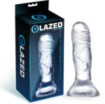 Glazed 12,3 cm Clear Realistic Dildo