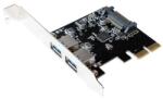 LogiLink Контролер Logilink PC0080, от PCI Express към 2x USB A(ж) 3.1, до 10 Gbit/s трансфер (PC0080)