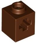 LEGO® 73230c88 - LEGO vörösesbarna technic kocka 1 x 1 méretű, X-lyukkal (73230c88)