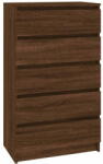 vidaXL barna tölgy szerelt fa fiókos szekrény 60 x 36 x 103 cm 823023