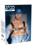 ZADO - bőr mellhám (fekete) - szexaruhaz